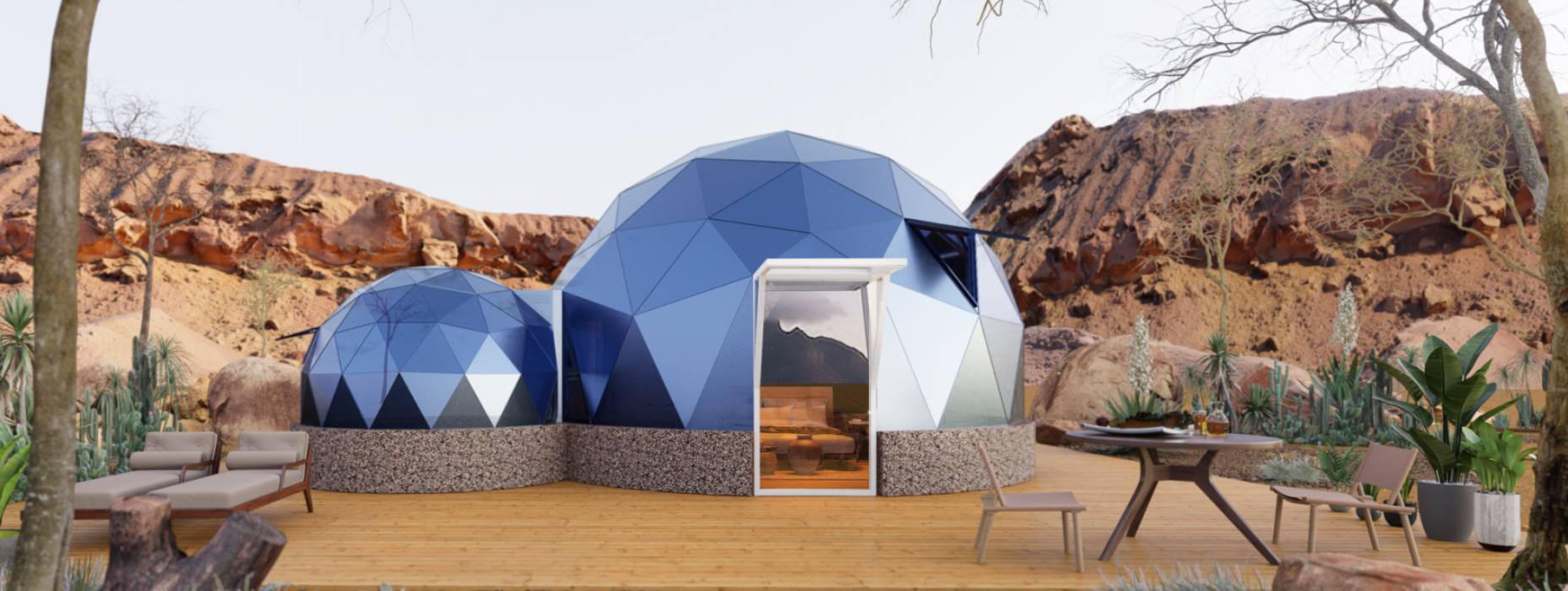 郏县球形智能光伏玻璃星空房